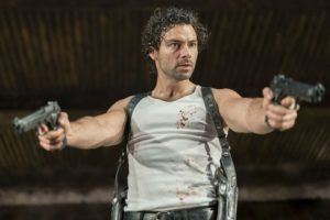 Production photo of Aidan Turner in The Lieutenant Of Inishmore by Martin McDonagh, directed by Michael Grandage