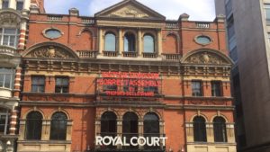 Photo of exterior of Royal Court Theatre in Sloane Square London