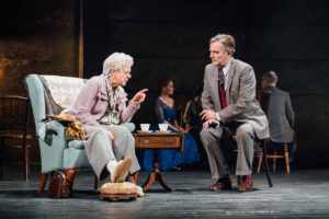 Production photo showing Susie Blake and Simon Shepherd in The Mirror Crack'd.