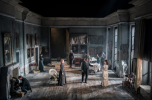Production shot of Rosmersholm at the duke Of York's theatre in London 
