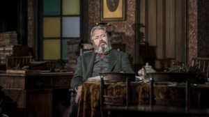 Production photo of Roger Allam in Rutherford And Son at the National Theatre London