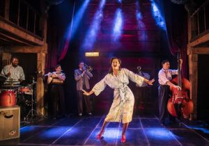 Production shot of Kimmy Edwards in Kiss Me, Kate at The Watermill Theatre