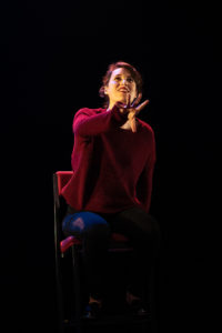 Production photo of Phoebe Waller-Bridge in the stage show of Fleabag at Wyndham's Theatre London