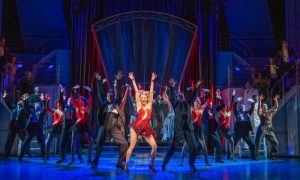 Production photo of Sutton Foster in Anything Goes at The Barbican Theatre London