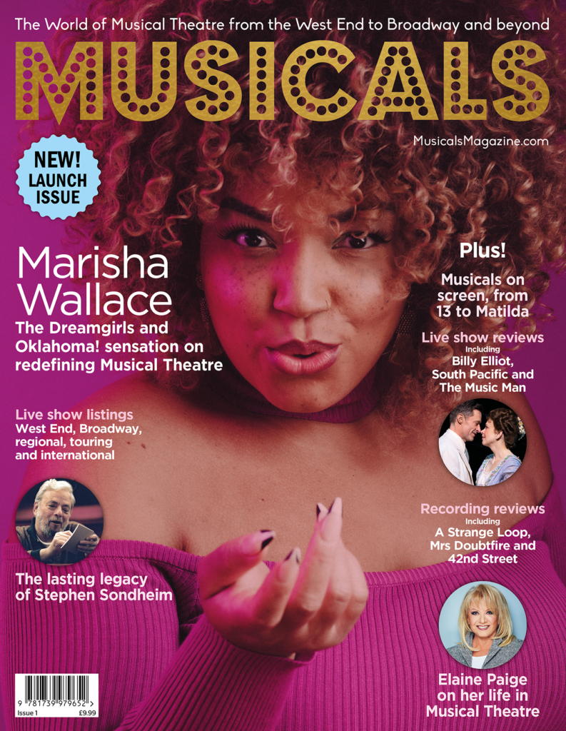 Cover of launch issue of Musiclas Magazine featuring a headshot of Marisha Wallace